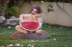 Emma and watermelon